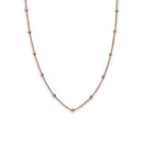 Collier Rosefield Iggy Ras du coup pointillé Rosegold JDCHR-J058 - PRECIOVS