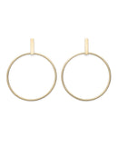 Boucles d'oreilles Rosefield Iggy Anneaux Barre Gold JHBEG-J071 - PRECIOVS