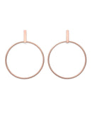 Boucles d'oreilles Rosefield Iggy Anneaux Barre Rosegold JHBER-J072 - PRECIOVS