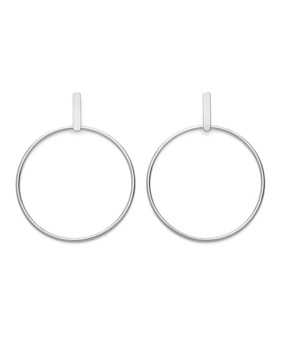 Boucles d'oreilles Rosefield Iggy Anneaux Barre Silver JHBES-J073 - PRECIOVS