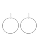 Boucles d'oreilles Rosefield Iggy Anneaux Barre Silver JHBES-J073 - PRECIOVS
