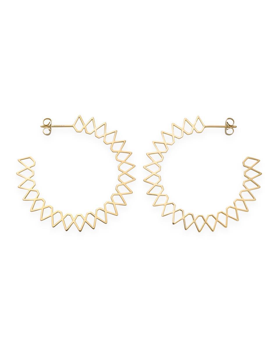 Boucles d'oreilles Rosefield Iggy Anneaux Spike Gold JSPHG-J063 - PRECIOVS