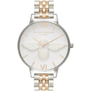 Montre Femme Olivia Burton 3D Bee Rose Gold & Rose Gold And Silver OB16AM156 - PRECIOVS