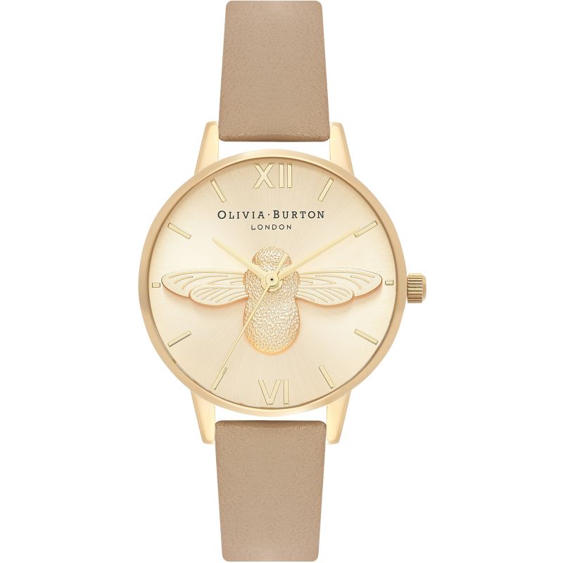 Montre Olivia Burton 3D Bee Gold & Sand OB16AM150 - PRECIOVS
