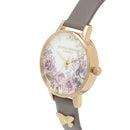 Montre Olivia Burton Enchanted Garden Gold Grey OB16EG109 - PRECIOVS