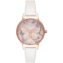 Montre Olivia Burton Glasshouse Butterfly Vegan Blush & Rose Gold OB16GH07 - PRECIOVS