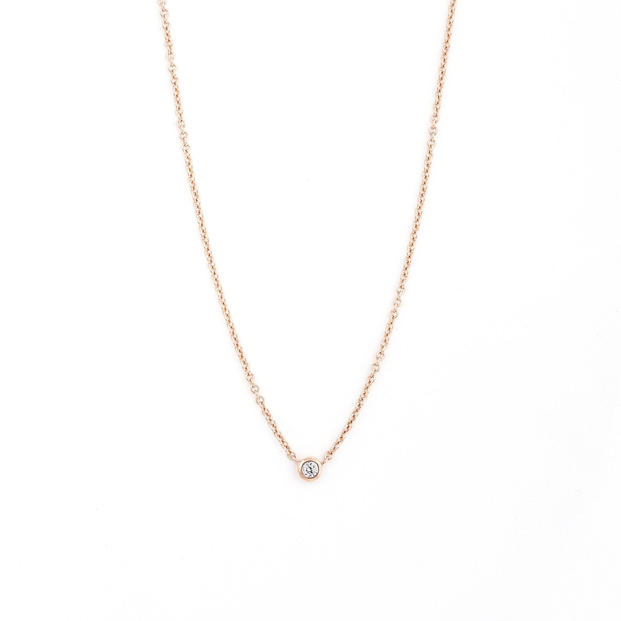 Collier I.Ma.Gi.N Jewels June Diamond Or Rose - PRECIOVS