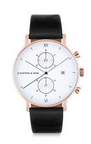 Montre Kapten & Son Chrono Black Leather - PRECIOVS
