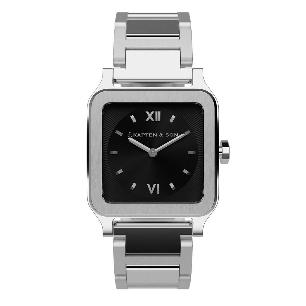 Montre Kapten Son Tresor Silver Black Bold Steel PRECIOVS