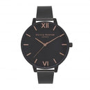 Montre Olivia Burton Big Dial After Dark Black Mesh IP OB15BD83 - PRECIOVS