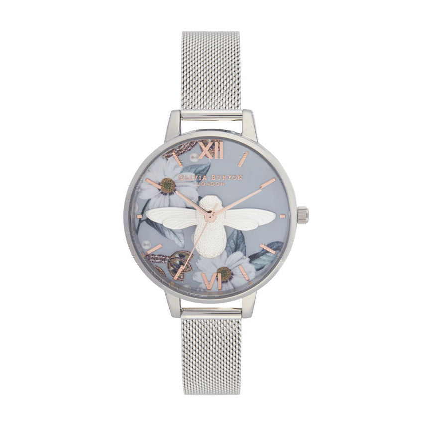 Montre Olivia Burton Bejewelled Florals 3D Bee Demi Dial OB16BF18 - PRECIOVS