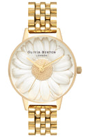 Montre Olivia Burton FLOWER SHOW 3D Daisy Gold Stainless Steel OB16FS100 - PRECIOVS