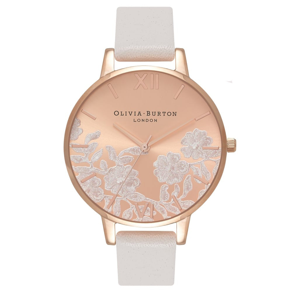 Montre Olivia Burton Lace Detail Blush & Rose Gold OB16MV53 - PRECIOVS