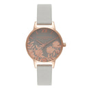 Montre Olivia Burton Lace Detail Midi Dial Grey & Rose gold - PRECIOVS