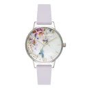 Montre Olivia Burton Painterly Prints Parma Violet, Rose Gold & Silver OB16PP50 - PRECIOVS