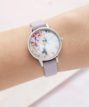 Montre Olivia Burton Painterly Prints Parma Violet, Rose Gold & Silver OB16PP50 - PRECIOVS