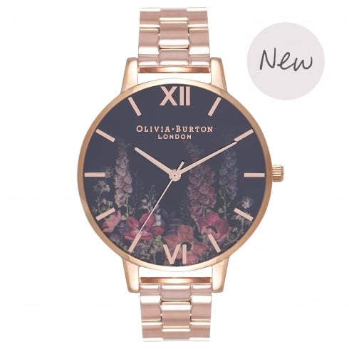 Montre Olivia Burton DARK BOUQUET ROSE GOLD BRACELET OB16WG45 - PRECIOVS