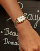 Montre Rosefield The Octagon Blanc Sunray Acier Duotone O48 - PRECIOVS