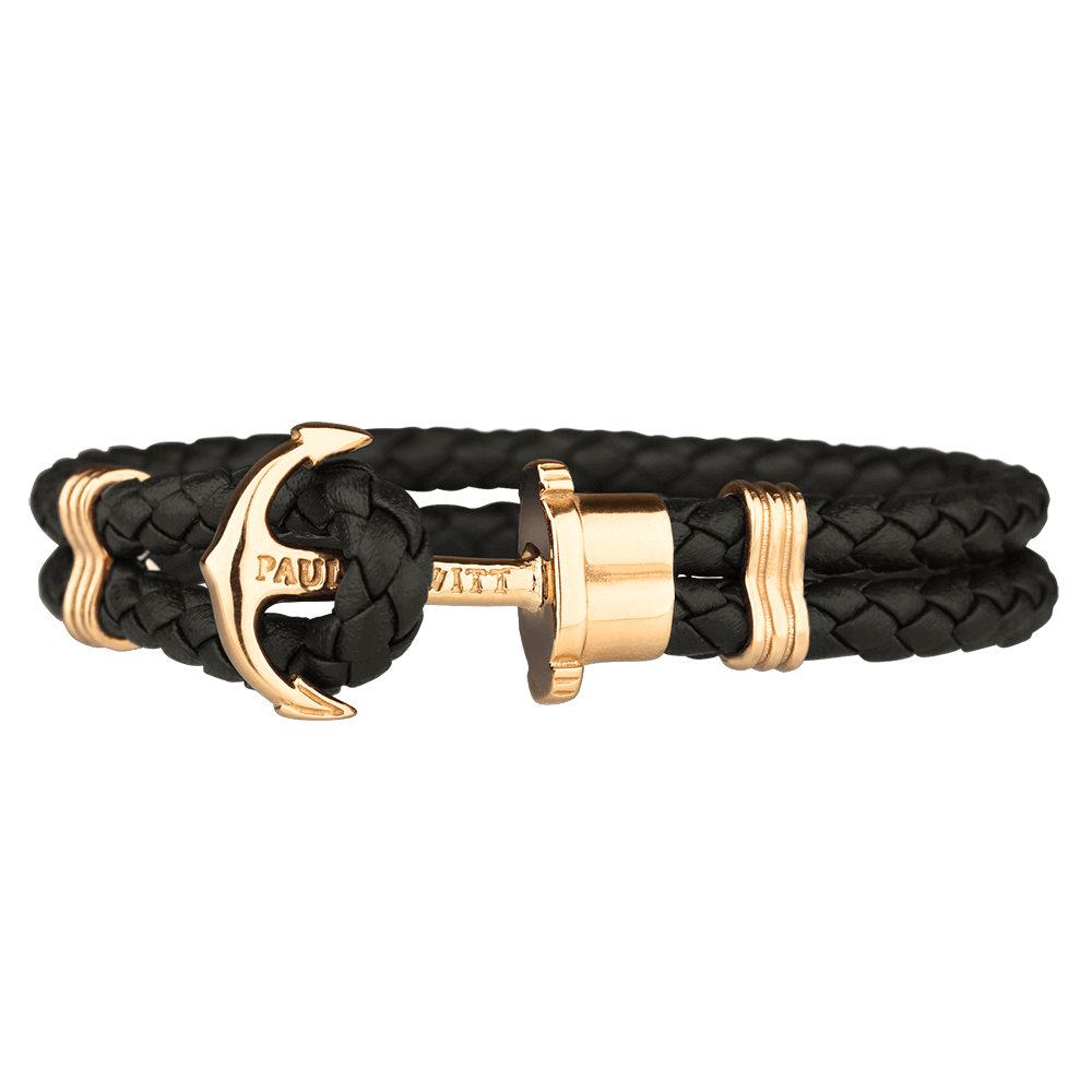 Bracelet Paul Hewitt Ancre PHREP IP Doré Noir - PRECIOVS