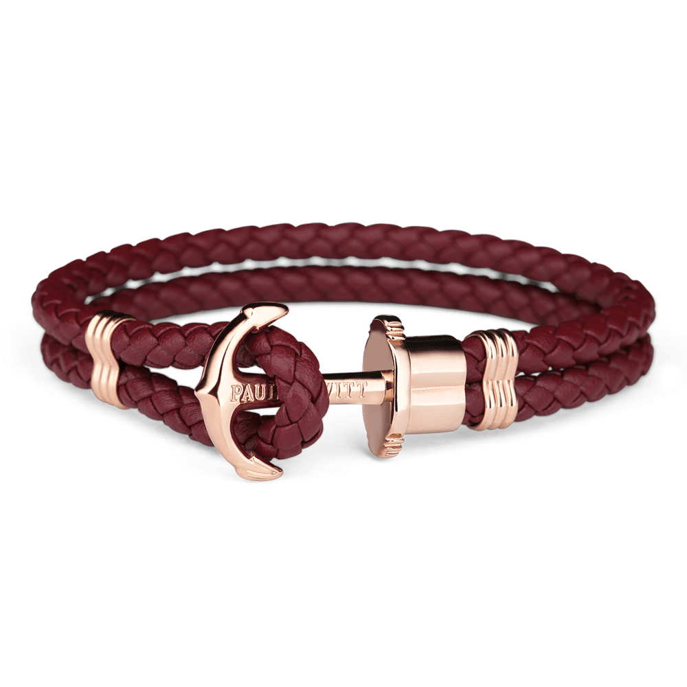 Bracelet Paul Hewitt Ancre PHREP IP Or Rosé Dark Berry - PRECIOVS