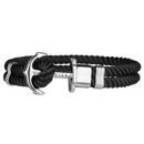 Bracelet Paul Hewitt Ancre PHREP Acier Inoxydable Nylon Noir - PRECIOVS