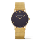 Montre Paul Hewitt Sailor Line Blue Lagoon IP Doré Bande Métallique IP Gold Cadran 39mm PH-SA-G-ST-B-4M - PRECIOVS