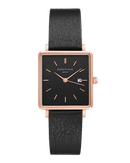 Montre Rosefield THE BOXY Noir Or Rose QBBR-Q10 - PRECIOVS