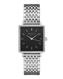 Montre Rosefield THE BOXY Noir Argenté QBSS-Q07 - PRECIOVS