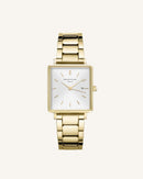 Montre Rosefield THE BOXY Blanc Sunray Acier Or Jaune Q041 - PRECIOVS
