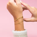 Bracelet Oozoo Jewellery or avec smileys SB-1010 - PRECIOVS