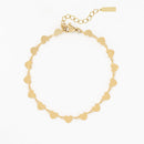 Bracelet Oozoo Jewellery or avec coeurs SB-1013 - PRECIOVS