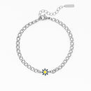 Bracelet Oozoo Jewellery argent avec charm fleur SB-1021 - PRECIOVS