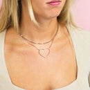 Collier Oozoo Jewellery or rose avec coeur SN-2029 - PRECIOVS