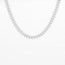 Collier Oozoo Jewellery argent avec chaîne motif V SN-2006 - PRECIOVS
