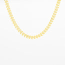 Collier Oozoo Jewellery or avec chaîne motif V SN-2007 - PRECIOVS