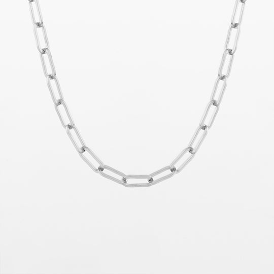 Collier Oozoo Jewellery argent avec grosses mailles SN-2015 - PRECIOVS