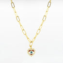Collier Oozoo Jewellery or avec charm oeil SN-2019 - PRECIOVS