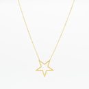 Collier Oozoo Jewellery or avec étoile SN-2022 - PRECIOVS