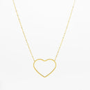 Collier Oozoo Jewellery or avec coeur SN-2028 - PRECIOVS