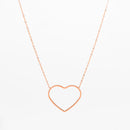Collier Oozoo Jewellery or rose avec coeur SN-2029 - PRECIOVS