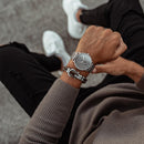 Bracelet Paul Hewitt PHINITY Argenté Nylon Olive - PRECIOVS