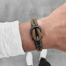 Bracelet Paul Hewitt PHINITY Gun Metal Nylon Camel-Olive - PRECIOVS