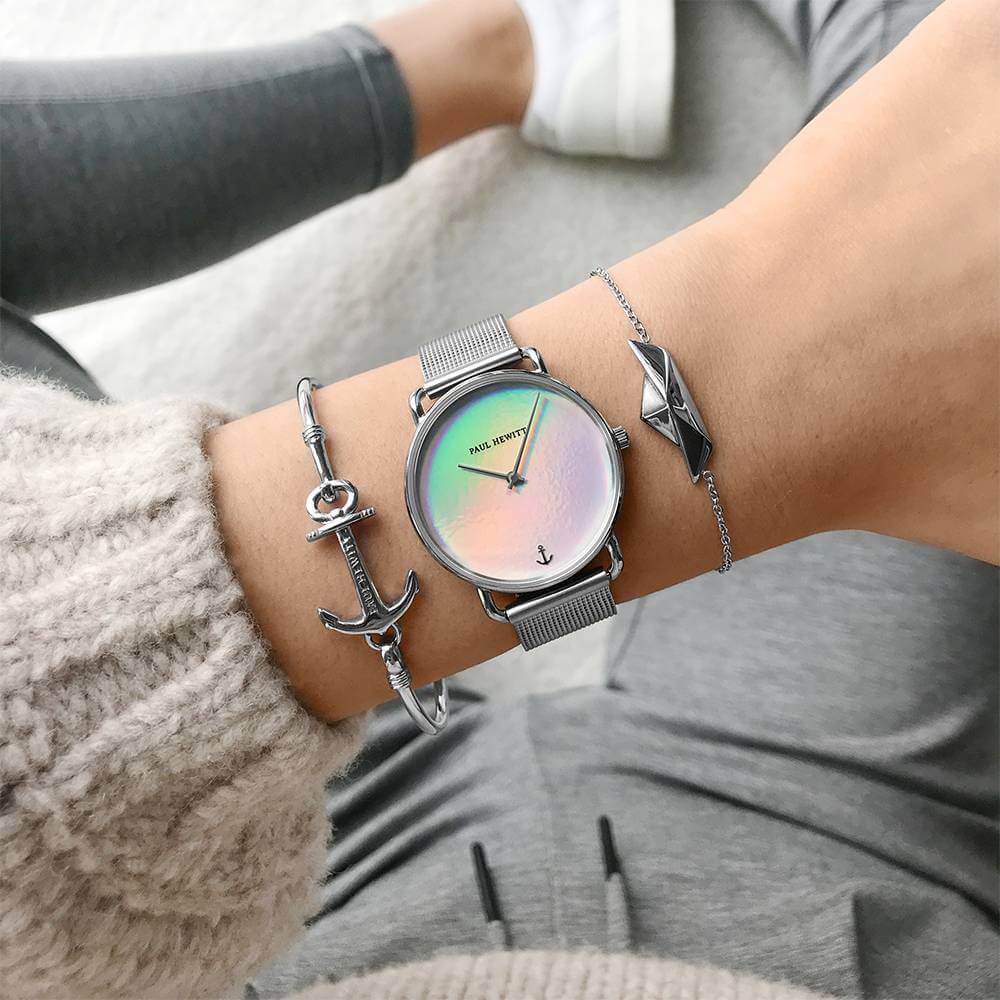 Montre Paul Hewitt Miss Ocean Line Holo Acier Inoxydable Bande Mesh - PRECIOVS