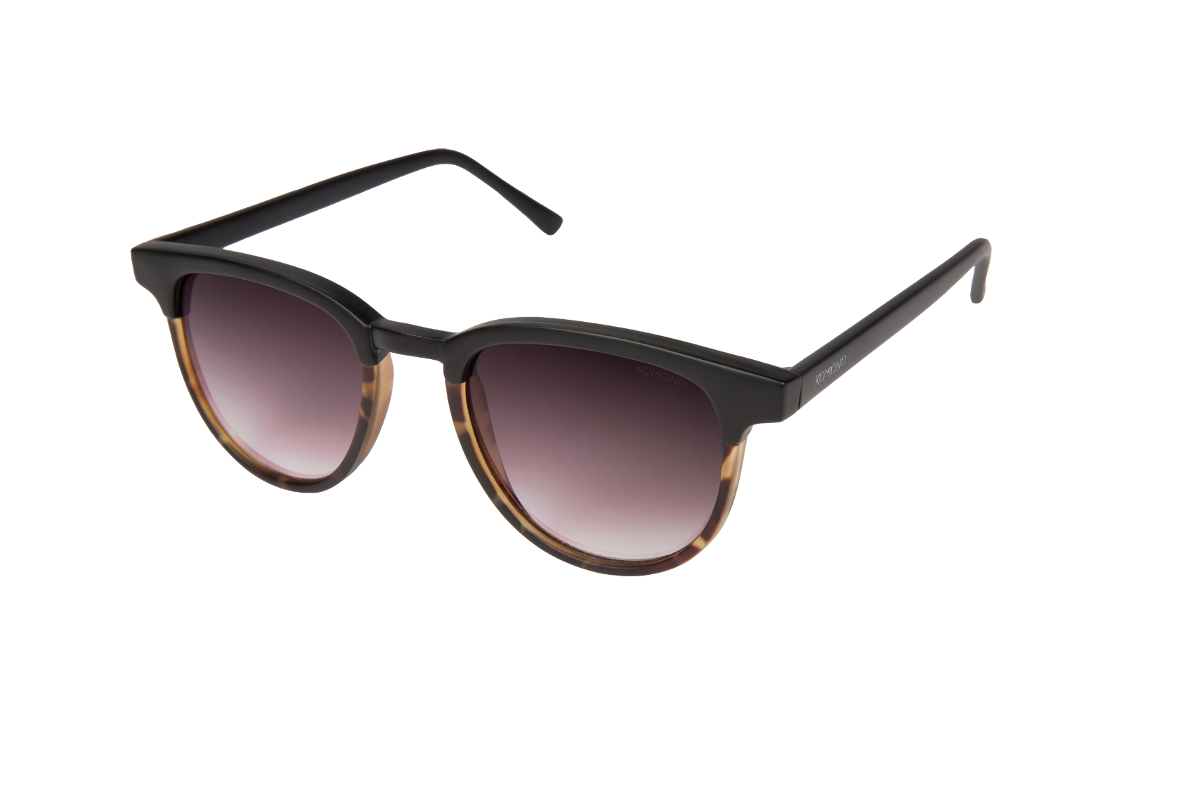 Lunettes de Soleil Komono FRANCIS MATTE BLACK/TORTOISE KOM-S2257 - PRECIOVS