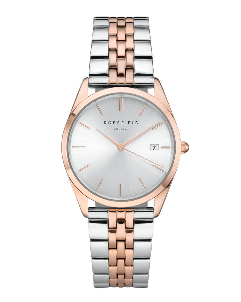 Montre Rosefield THE ACE Sunray Argenté Duo Argenté Doré Rose ACSRD-A06 - PRECIOVS
