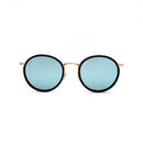 Lunettes de Soleil Kapten & Son Amsterdam Matt Black Blue Mirrored - PRECIOVS