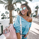 Lunettes de Soleil Kapten & Son Amsterdam Pearl Blue Mirrored - PRECIOVS