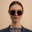 Lunettes de Soleil Kapten & Son Amsterdam Edge Toffee Tortoise Brown - PRECIOVS