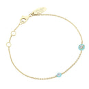 Bracelet I.Ma.Gi.N Jewels Br Joyful Turquoise Or Jaune - PRECIOVS