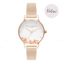 Montre Olivia Burton BUSY BEES ROSE GOLD MESH OB16CH01 - PRECIOVS